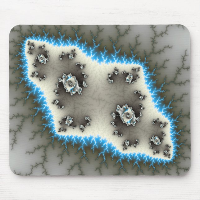 Alfombrilla De Ratón Islas azules - Mousepad fractal (Frente)