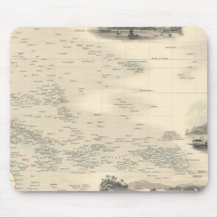 Alfombrilla De Ratón Islas de Polinesia el   en el Océano Pacífico