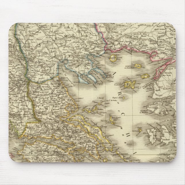 Alfombrilla De Ratón Islas griegas modernas, Albania, Macedonia (Frente)