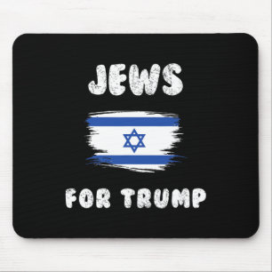 Alfombrilla De Ratón Israel Bandera Judíos para Trump