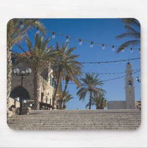 Alfombrilla De Ratón Israel, Tel Aviv, Jaffa, escaleras, Jaffa viejo