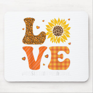 Alfombrilla De Ratón Istant Principal Love Fall Pumpkin Leopard Hallowe