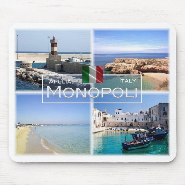 Alfombrilla De Ratón IT Italia - Apulia - Monopoli - (Frente)