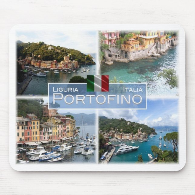 Alfombrilla De Ratón IT Italia - Liguria - Portofino - (Frente)