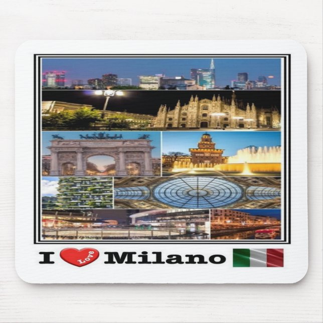 Alfombrilla De Ratón IT Italia - Lombardia - Milán - (Frente)