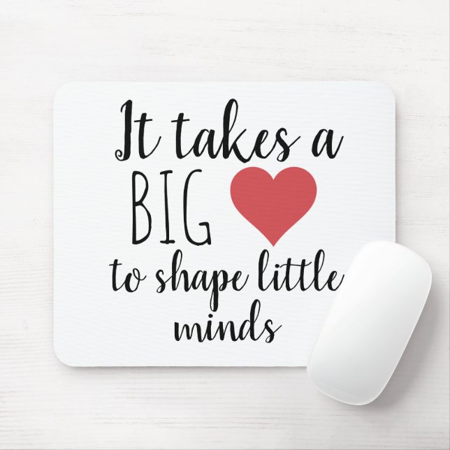 Alfombrilla De Ratón It Takes a Big Heart Teacher Appreciation Gifts (Con ratón)