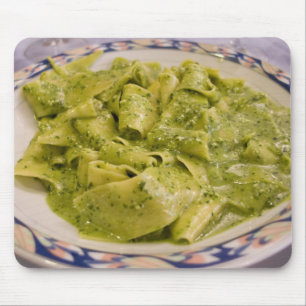 Alfombrilla De Ratón Italia, Camogli. Platos de pasta con pesto