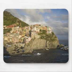 Alfombrilla De Ratón Italia, Cinque Terre, Manarola. Pueblo en el acant