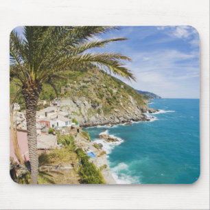 Alfombrilla De Ratón Italia, Cinque Terre, Vernazza, Ciudad en la lader