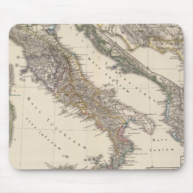 Alfombrilla De Ratón Italia, Gallia cisalpina, Sicilia, Cerdeña (Frente)