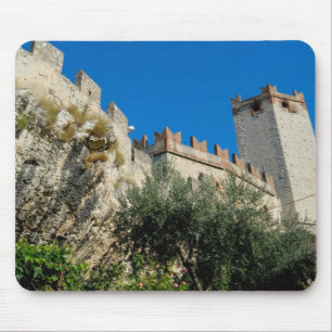 Alfombrilla De Ratón Italia, Malcesine, Lago de Garda, Castillo Scalige