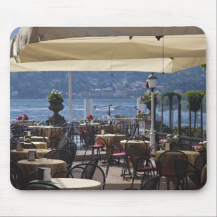 Alfombrilla De Ratón Italia, provincia de Como, Bellagio. Café junto al