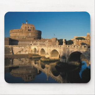 Alfombrilla De Ratón Italia, Roma, Castel Sant'Angelo y río
