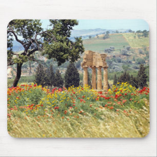 Alfombrilla De Ratón Italia, Sicilia, Agrigento. Las ruinas de la