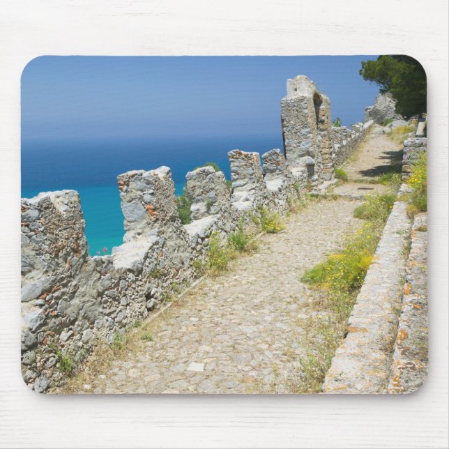 Alfombrilla De Ratón Italia, Sicilia, Cefalu, Cliffside Walkway, La (Frente)