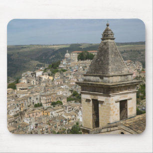 Alfombrilla De Ratón ITALIA, Sicilia, RAGUSA IBLA: Vista de la ciudad y
