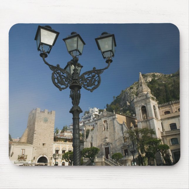 Alfombrilla De Ratón ITALIA, Sicilia, TAORMINA: Piazza iX Aprile, San (Frente)