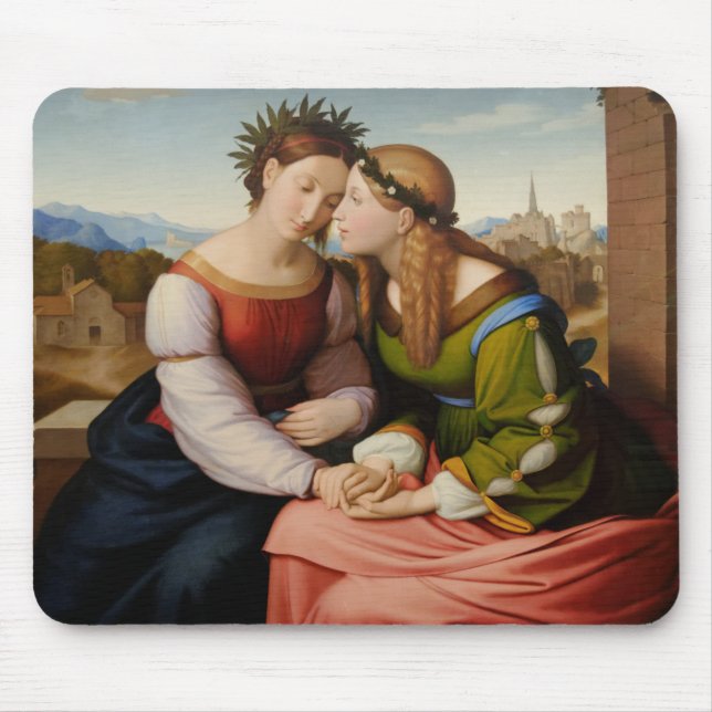 Alfombrilla De Ratón Italia y Alemania (Italia y Alemania como hermanas (Frente)