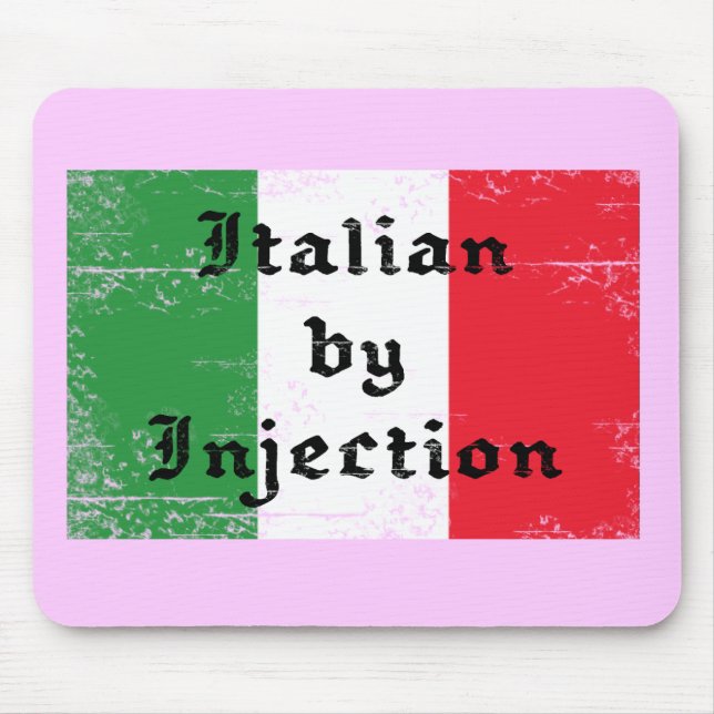 Alfombrilla De Ratón Italiano divertido por inyección Mousepad (Frente)