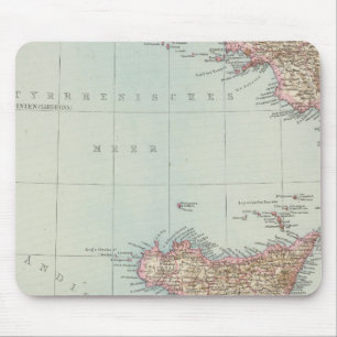 Alfombrilla De Ratón Italien sudliche Halfte, mapa del sur de Italia