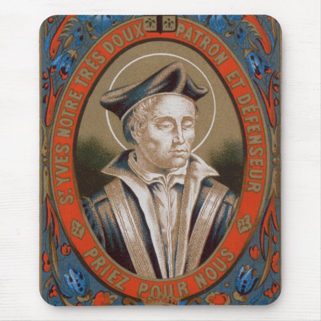 Alfombrilla De Ratón Ivo de Kermartin (M 005) (Frente)