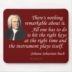 Alfombrilla De Ratón J.S. Bach en jugar