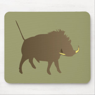 Alfombrilla De Ratón Jabalí fieramente boar