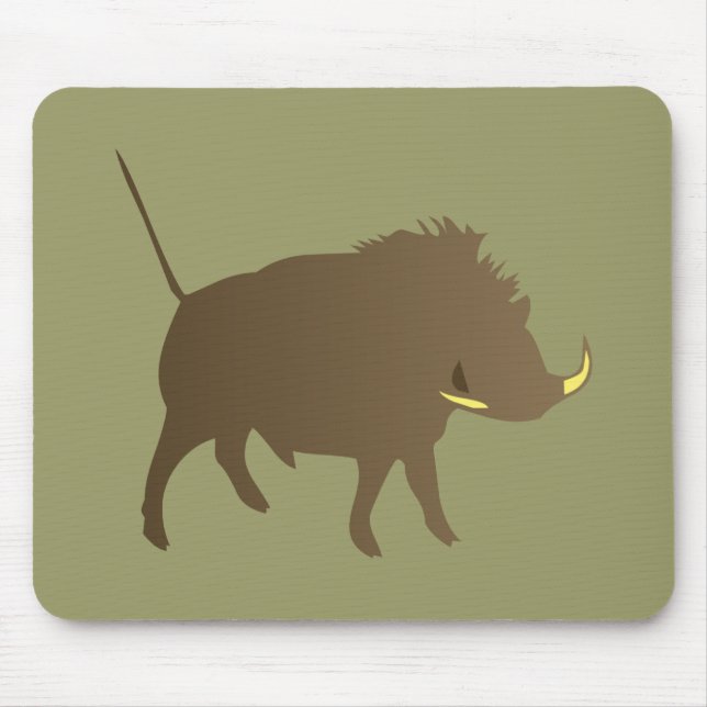 Alfombrilla De Ratón Jabalí fieramente boar (Frente)