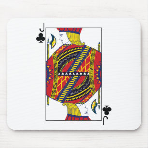 Alfombrilla De Ratón Jack Of Clubs Poker Tarjeta De Jugar Blackjack Ca