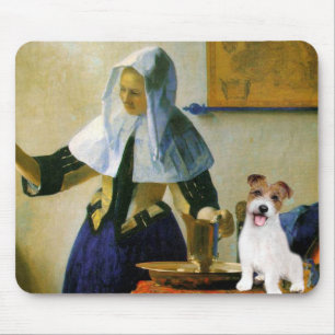 Alfombrilla De Ratón Jack Russell 11 - Mujer con lanzador