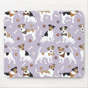 Alfombrilla De Ratón Jack Russell Terrier Paws and Bones Mouse Pad