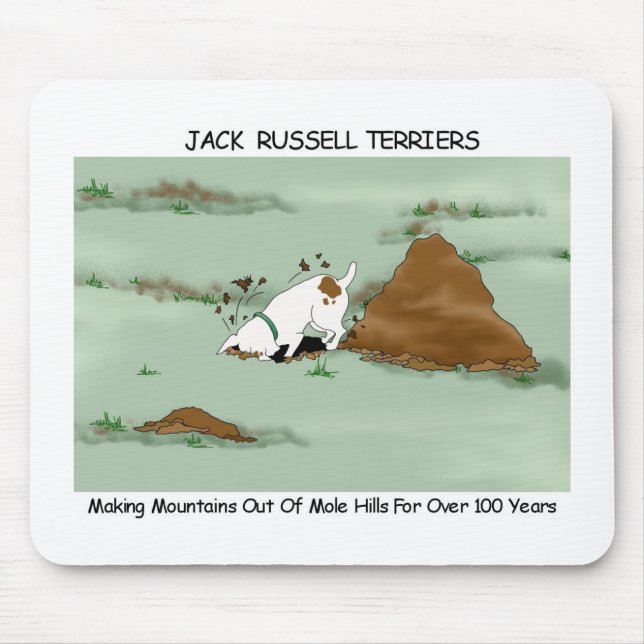 Alfombrilla De Ratón Jack Russell Terrier que cava Mousepad (Frente)