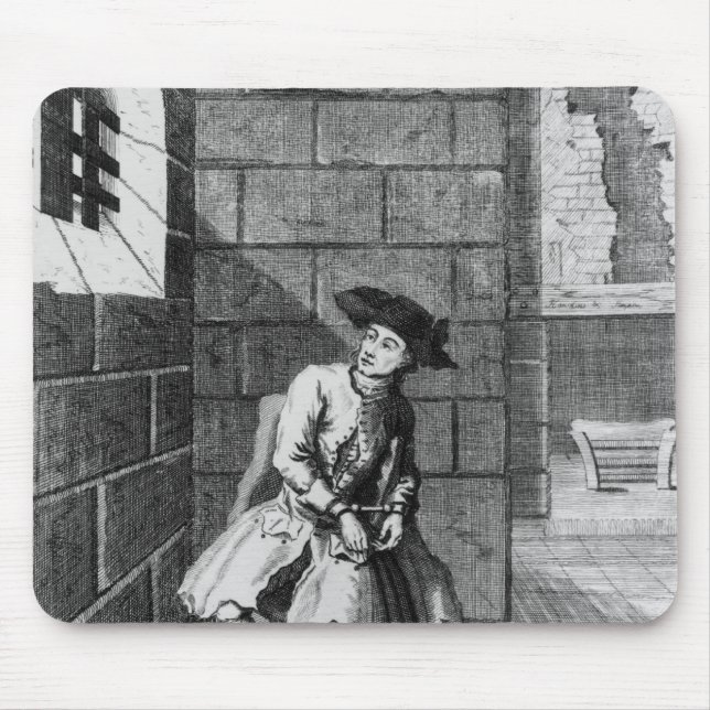 Alfombrilla De Ratón Jack Shepperd en la prisión de Newgate, 1724 (Frente)