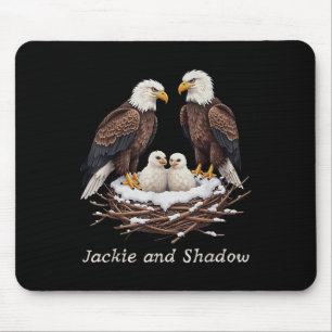 Alfombrilla De Ratón Jackie Y Shadow Bald Eagle Fan Club Vintage Life