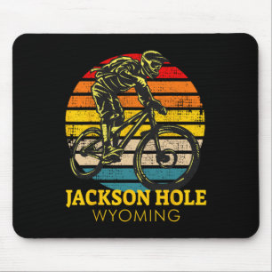 Alfombrilla De Ratón Jackson Hole Wyoming Ciclismo de Montaña Retro Mtb