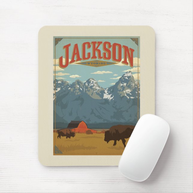Alfombrilla De Ratón Jackson | Wyoming (Con ratón)