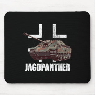 Alfombrilla De Ratón Jagdpanther cazando a pantera alemana destructora