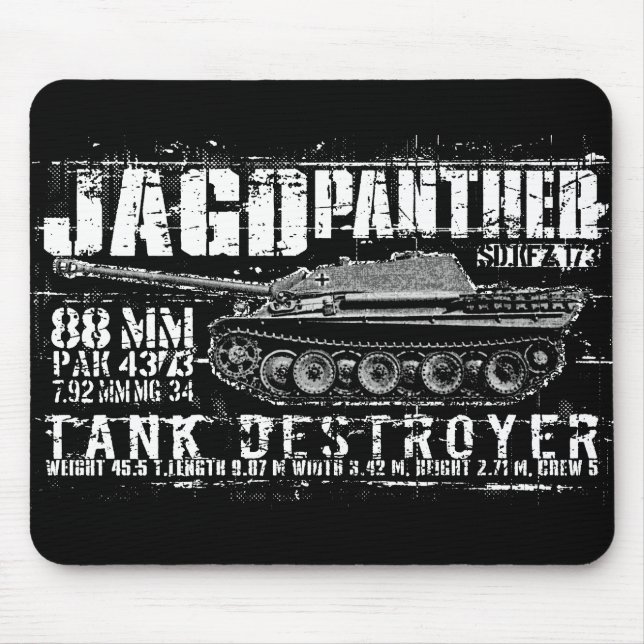 Alfombrilla De Ratón Jagdpanther Mousepad (Frente)