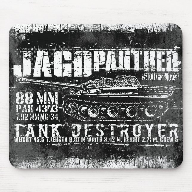 Alfombrilla De Ratón Jagdpanther Mousepad (Frente)