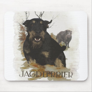 Alfombrilla De Ratón Jagdterrier T-Shirt Café Mug Ornamento cerámico Be