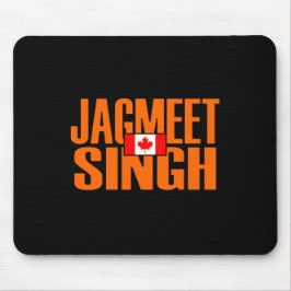 Alfombrilla De Ratón Jagmeet Singh Naranja Bloquear texto Bandera canad