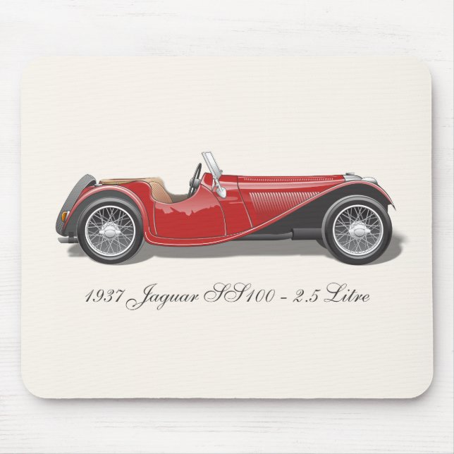 Alfombrilla De Ratón Jaguar SS100 Mousepad (Frente)