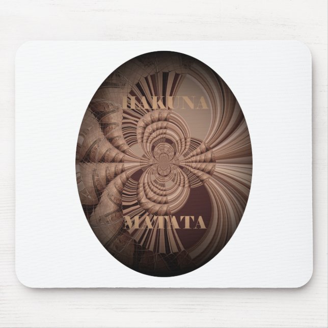 Alfombrilla De Ratón Jambo Hakuna Matata Kenya Giraffe Tejido Safari (Frente)