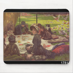 Alfombrilla De Ratón James Tissot el la comida campestre, c.1881-2