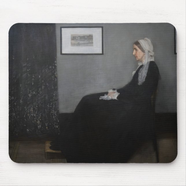 Alfombrilla De Ratón James Whistler - Retrato de la madre del artista (Frente)