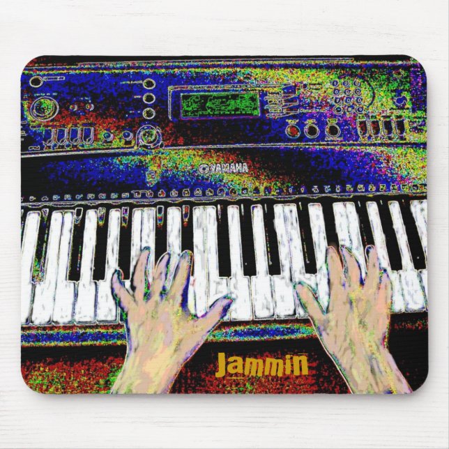 Alfombrilla De Ratón Jammin Keyboard Mousepad (Frente)