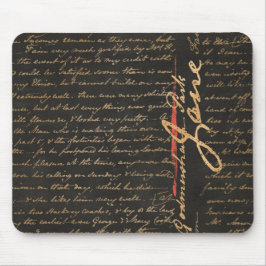 Alfombrilla De Ratón Jane Austen Handwriting Mouse Pad
