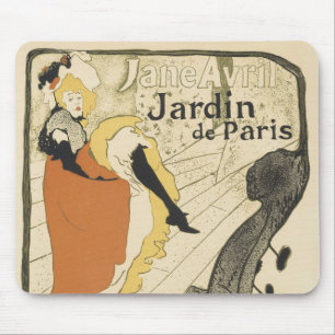 Alfombrilla De Ratón Jane Avril, bailarina de Art Nouveau, de Toulouse 