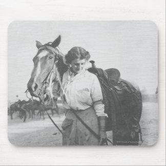 Alfombrilla De Ratón Jane Bernoudi y su caballo