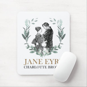 Alfombrilla De Ratón Jane Eyre y Edward Rochester con Wreath